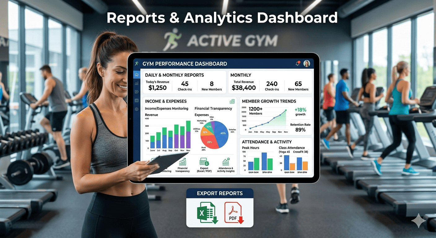 Reports & Analytics for Gym